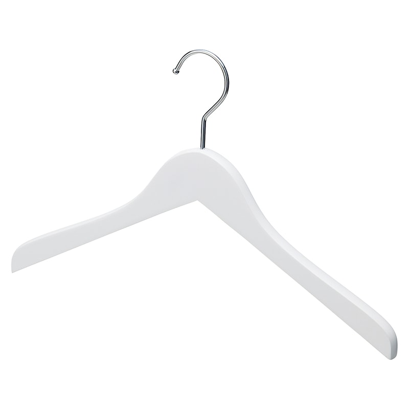 ストア・エキスプレス 木製ハンガー ホワイト 平型W38cm 61-799-25-1 1