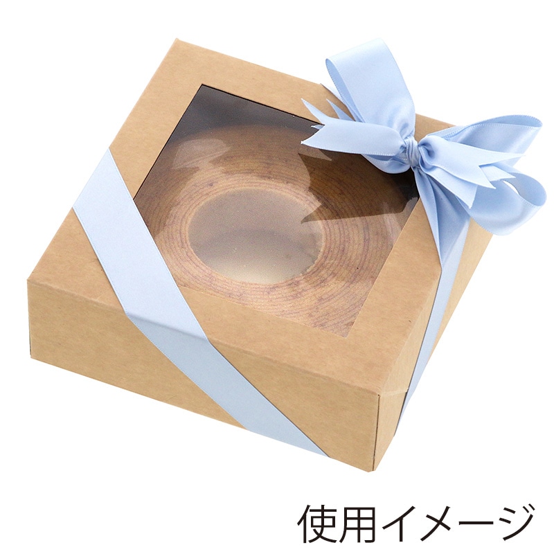 HEIKO 窓付きランチボックス 16-16 未晒無地 10枚/袋 004490122 包装