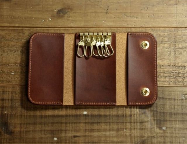 本革製キーケース/イタリアンレザー/植物タンニン鞣し/マレンマ