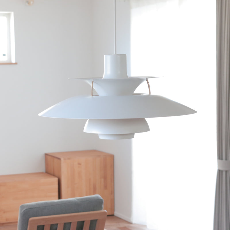 高品質版ルイスポールセンPH5リプロダクト50cmモノクロホワイト5