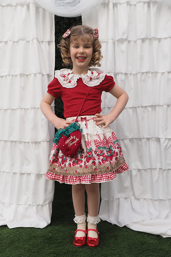 いちごギンガムリボンキャノチェ・いちごバスケット・Fサイズ