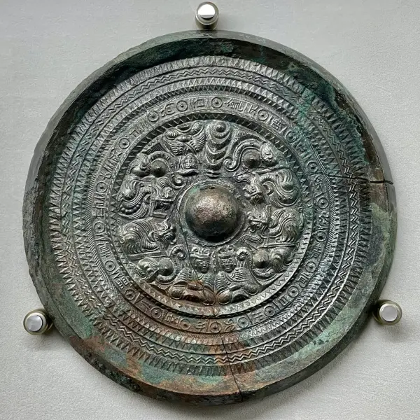 古鏡 銅鏡 出土 祭祀品 春秋戦国時代 古鏡 銅鏡 出土 祭祀品 春秋