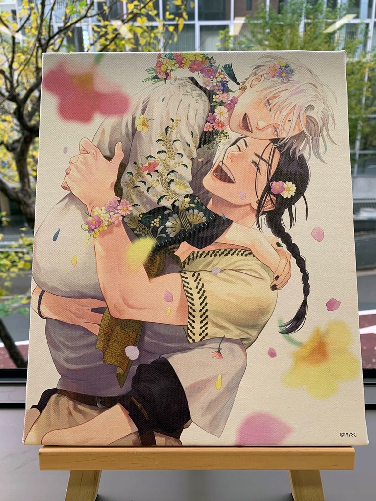 夜明けの唄 コラボカフェ 高精細複製原画 直筆サイン入り ユノイチカ