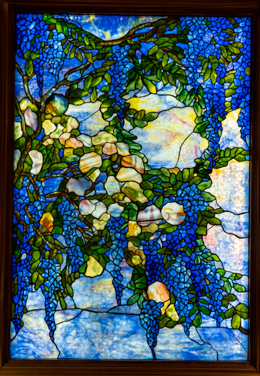 ルイス・C・ティファニー ヴィンテージ ステンドグラス 雄大な景色 風景