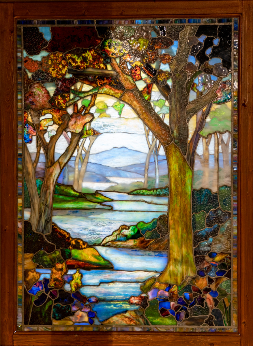 レア スタンド付き 生命の木 ステンドグラス ルイス・C・ティファニー