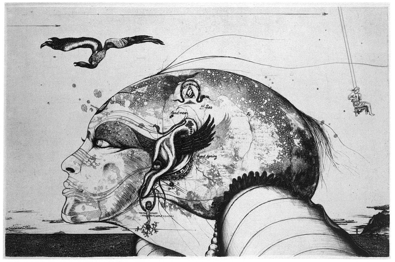 多賀新 銅版画 エッチング 江戸川乱歩 エロス フェティッシュ アート