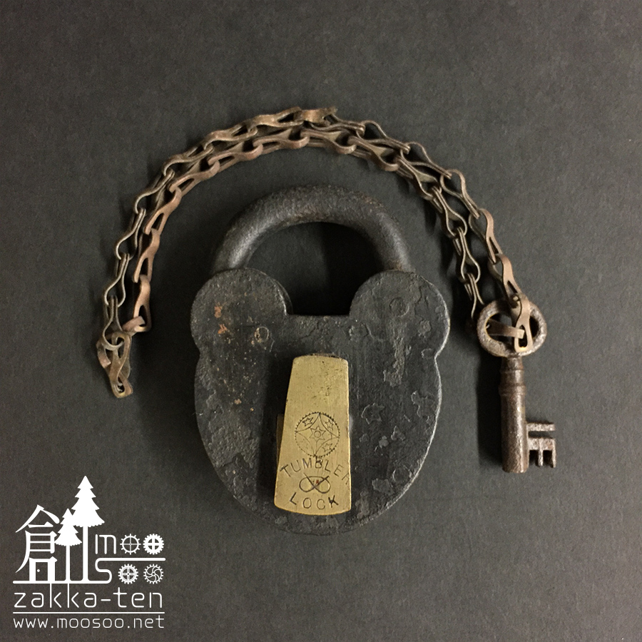 大型】1900年初頭のクマさん型南京錠01 | 博物と古物の奇妙な雑貨店