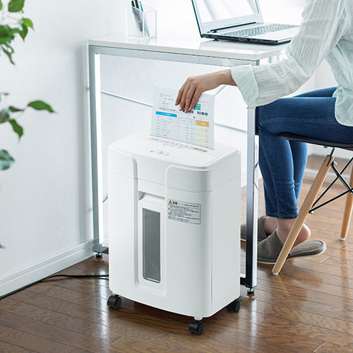 SHD057/業務用シュレッダー 2×12mm マイクロカット 10枚細断 連続6分