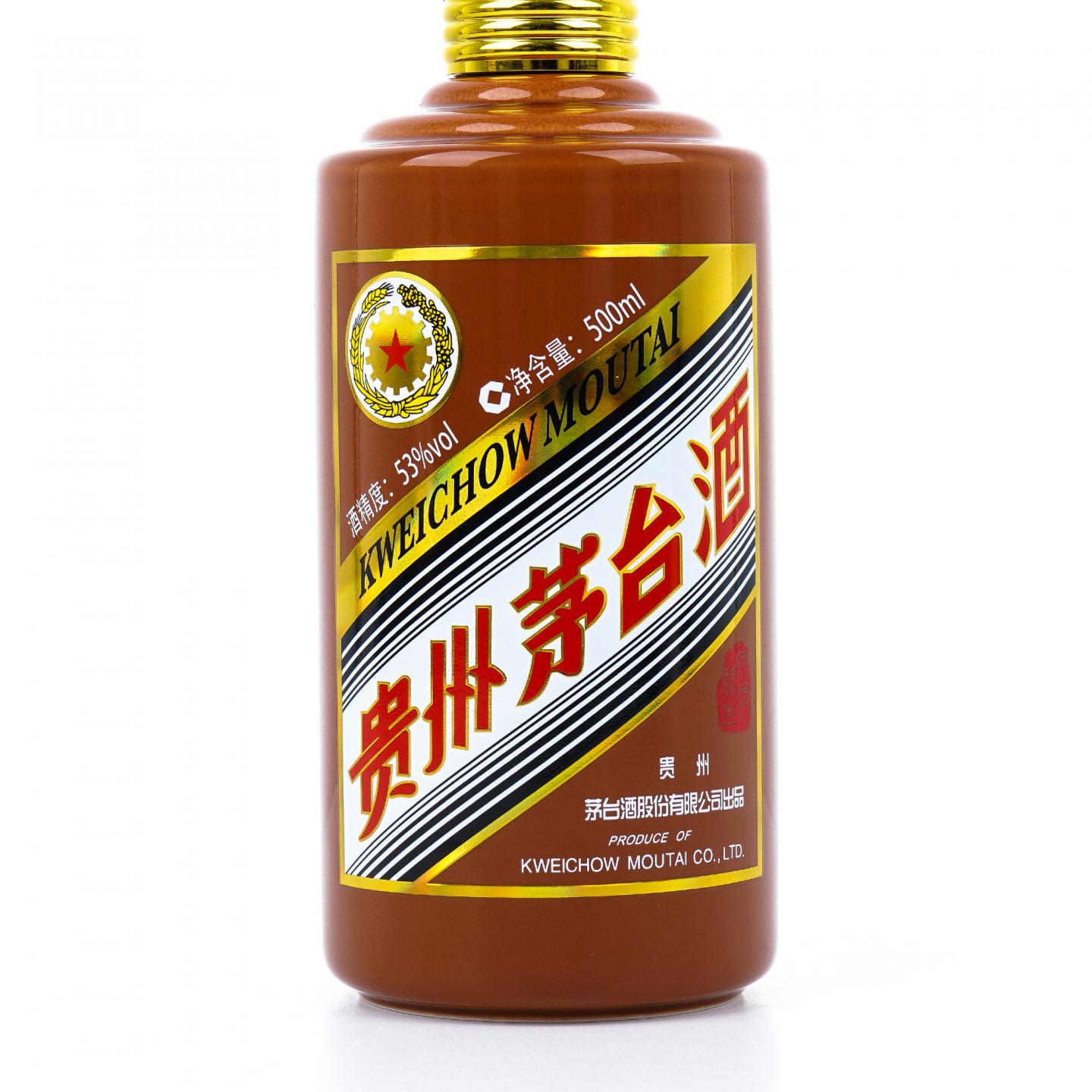貴州茅台酒 五星ラベル 甲辰龍年 2024 茶陶器ボトル 53% 500ml MOUTAI