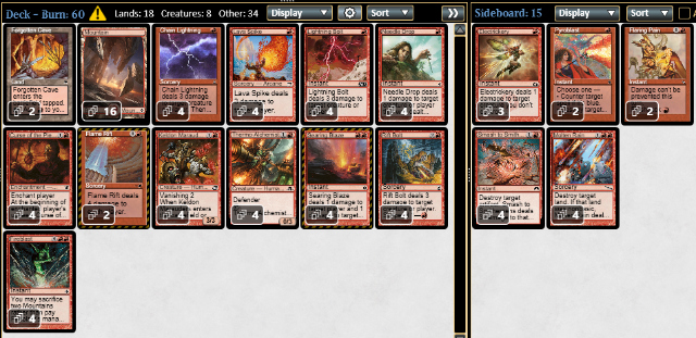 熱錬金術師入り赤単バーン考察。カード選択とプレイングの変化について