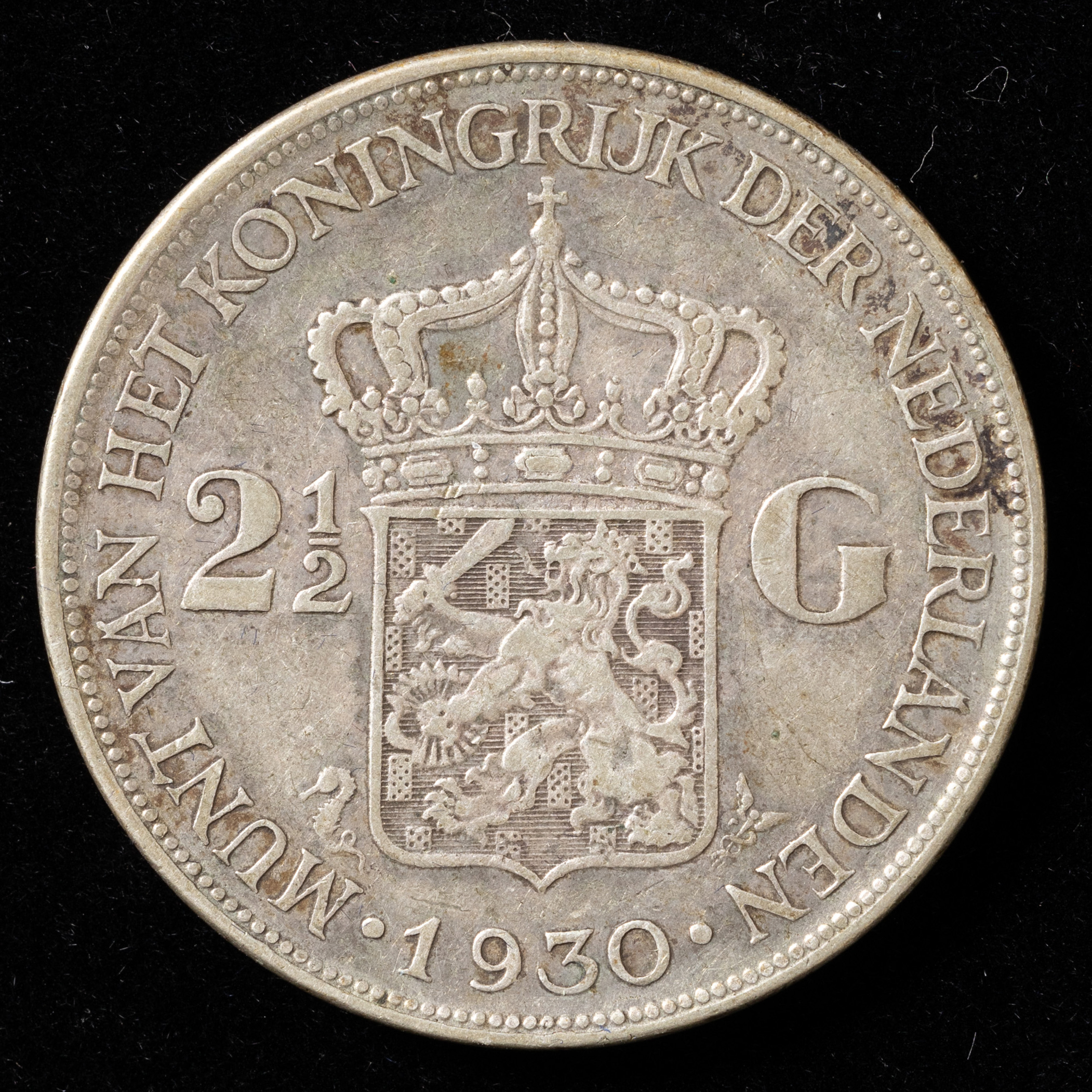 オランダ 1930年 ウィルヘルミナ 2.5ギルダー オランダ 1930年