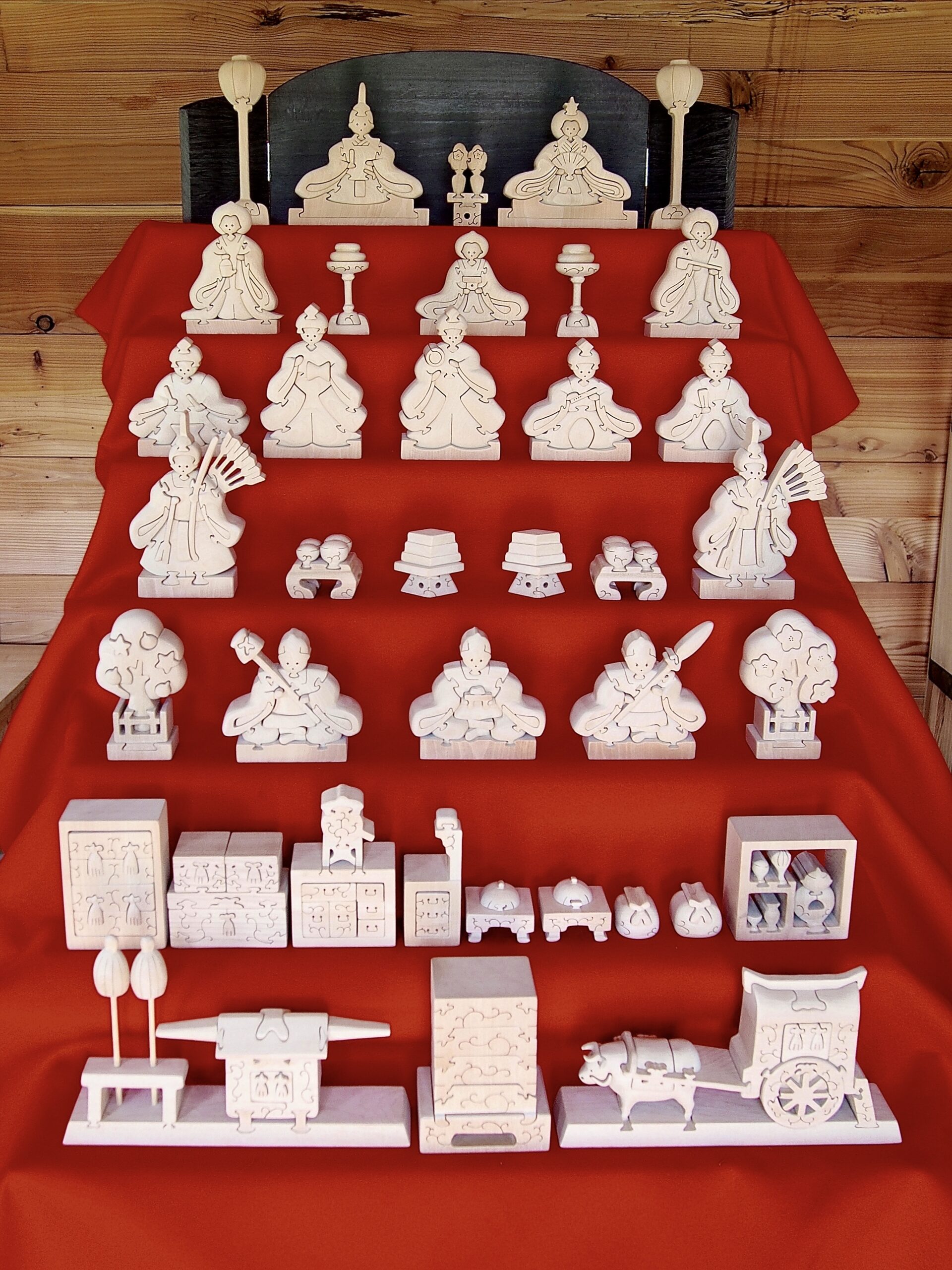 伝統的な7段飾り 雛人形 ひな人形 40号7段 十五人飾り 七段飾り 清水久遊