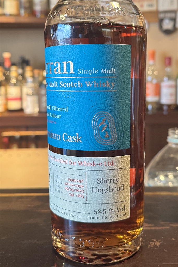 アラン 1999 23年 52.5％ シェリーホグスヘッド / OB for Whisk-e Ltd