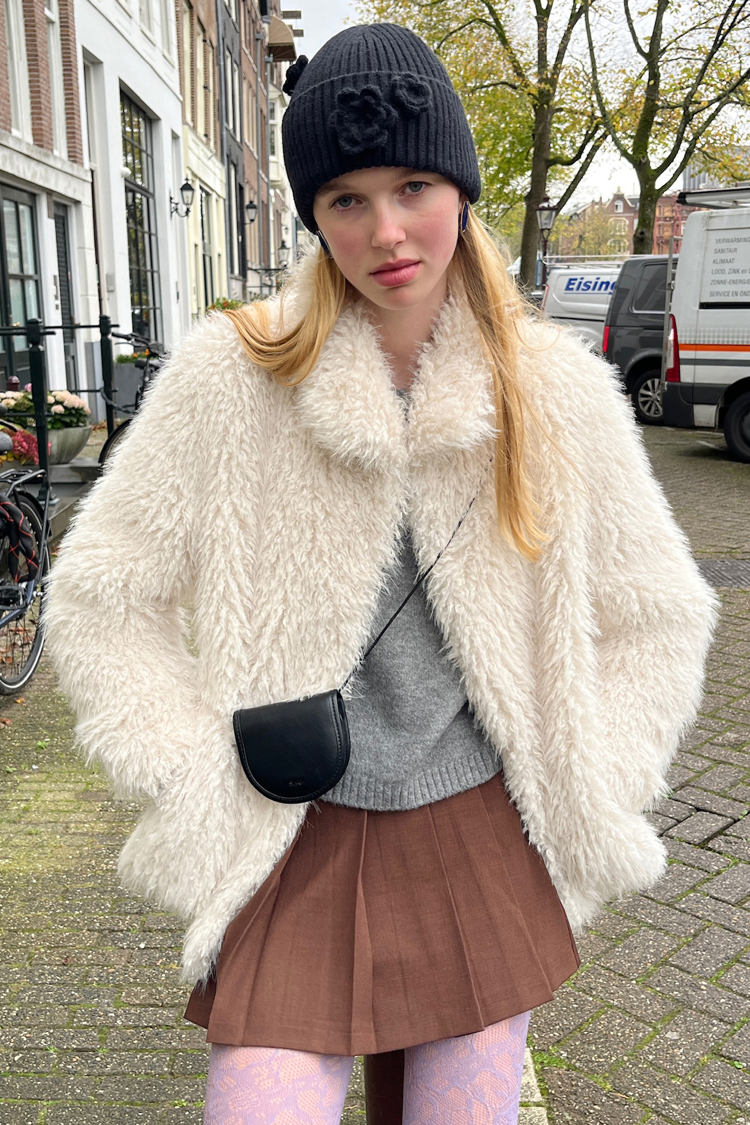 MUSINSA公式 | SINOON Flower Beanie (Black)