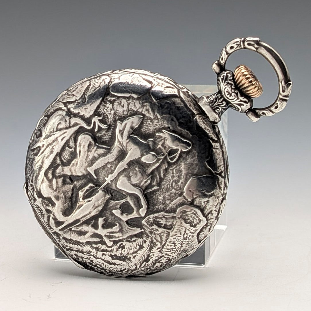 純銀製フォブ 英国アンティーク 1930年代製 バーミンガム分析所 7/8