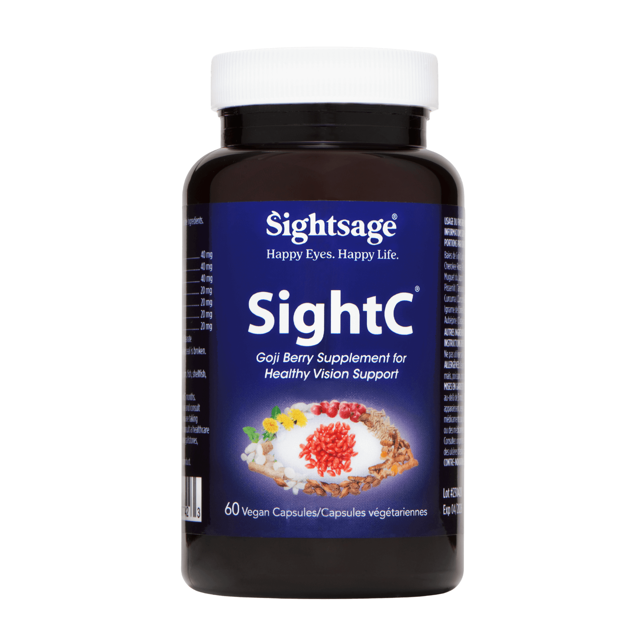 SightC Natural Dry Eye Supplement | Eye Hydration | Goji Berries
