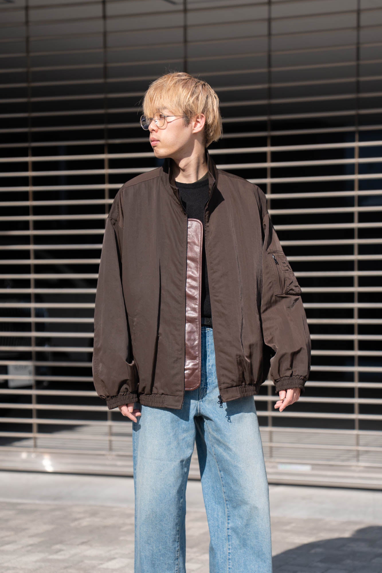 SHRUNK NYLON OVERSIZED FIGHT JACKET(ST.1386) | ブルゾン ssstein