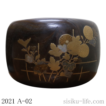 2304A-01-1,2 蒔絵螺鈿桐火鉢 | シシクの生活小物