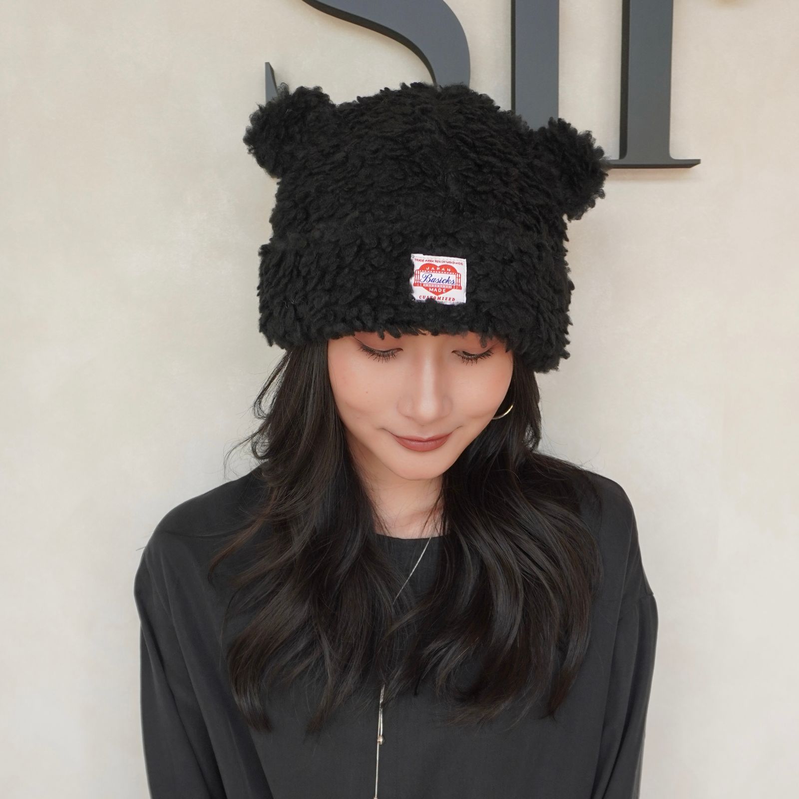 BASICKS - Bear Beanie / ベアビーニー (ネイビー) | Sir online store