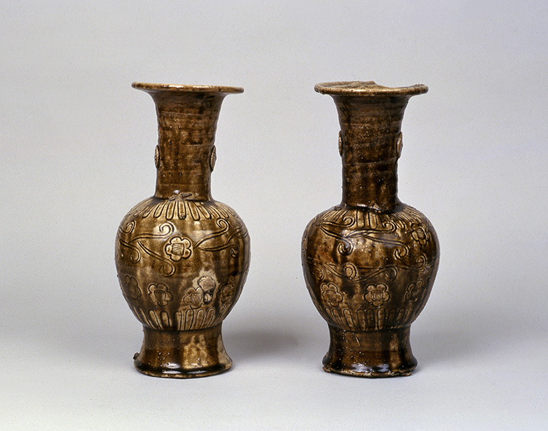 ◇瀬戸の名陶【加藤春丹】作 古瀬戸花瓶 伝世 江戸時代