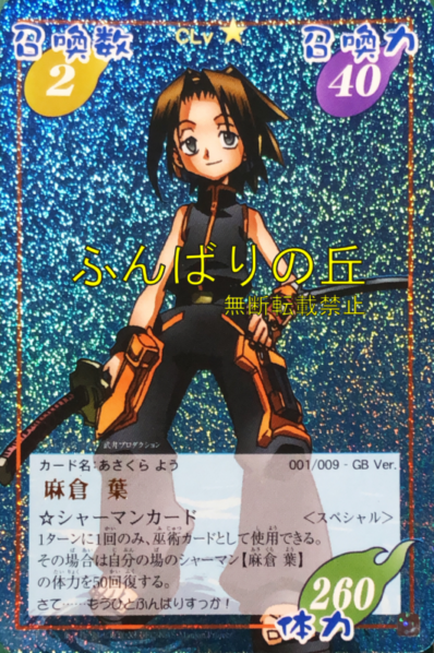 シャーマンキング 麻倉 葉 阿弥陀丸 超・占事略決 ほか 特典カード