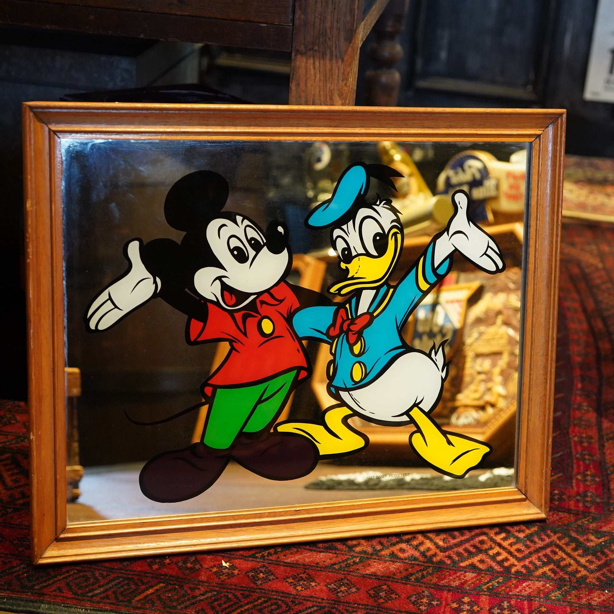 ビンテージ ミッキーマウス パブミラー ウォルト・ディズニー