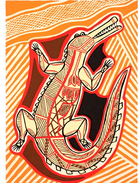 Doris Gingingara - Crocodile - Dry Season - Songlines Australia