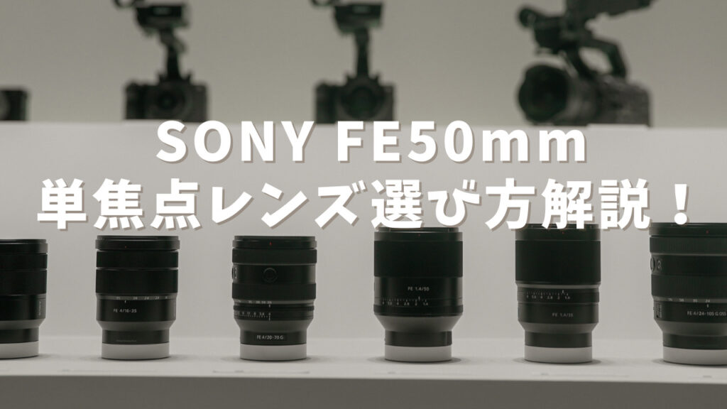 SONY 50mm単焦点レンズの選び方徹底解説！6本使ってきた感想も