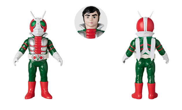 東映レトロソフビコレクション］は「仮面ライダーV3」と「クサリガマ