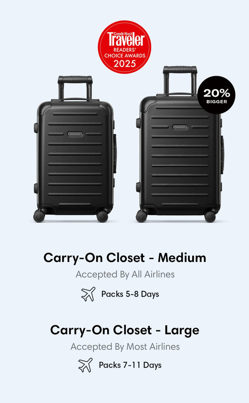 Carry-on Closet - Suitcase With Shelves - Luggage – Solgaard
