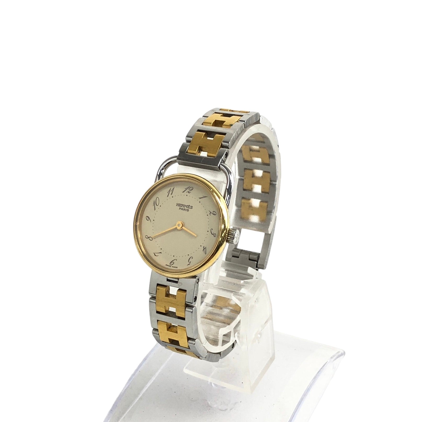 HERMES Quartz Watch Gold Silver Vintage pssjyc – VintageShop solo