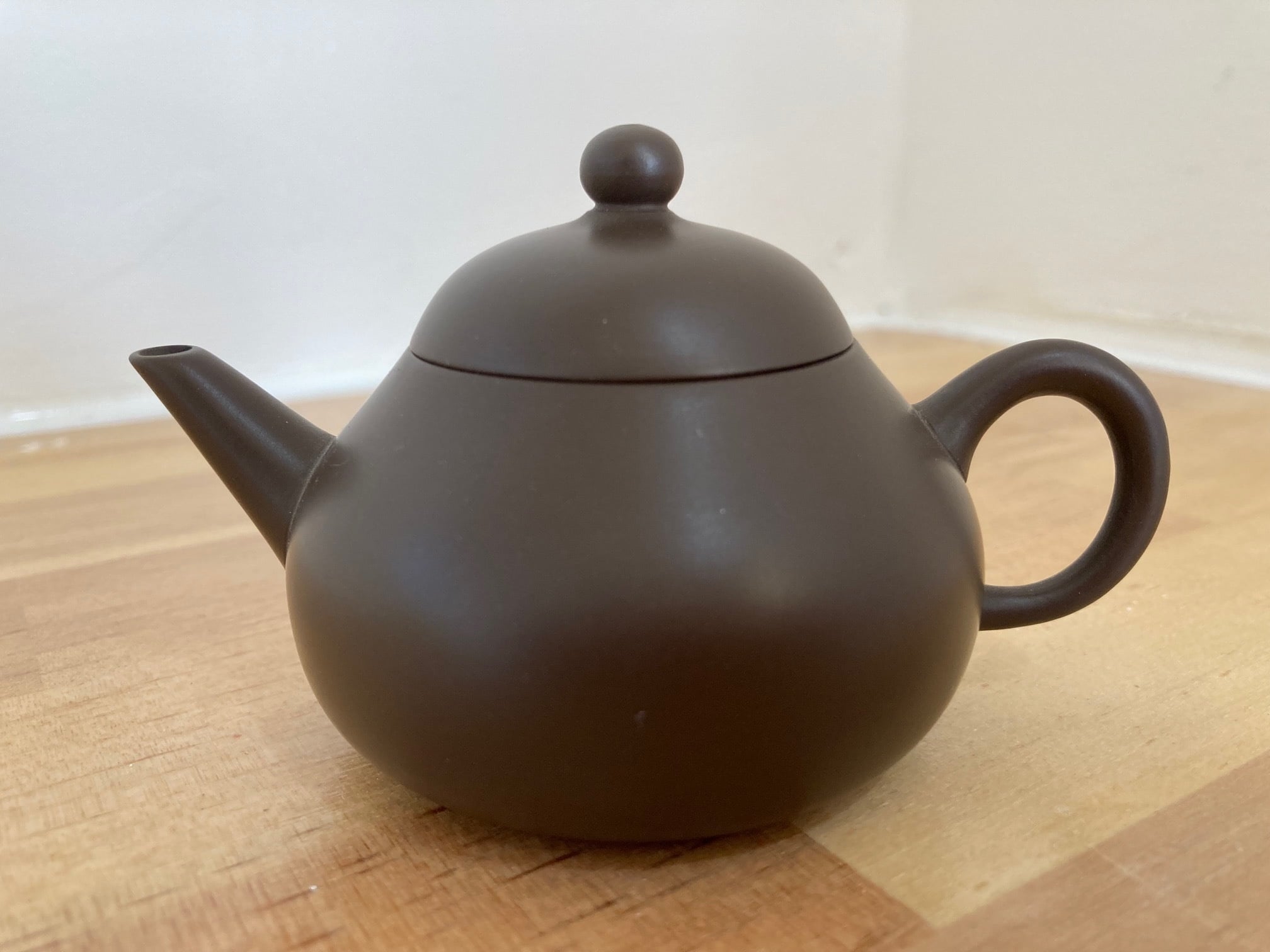 三希茶壷（一人用）小圓珠（朱泥）台湾製