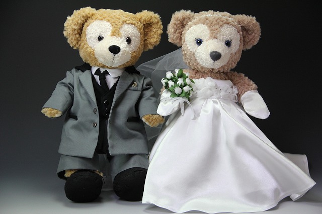 日本未発売☆新品！HKDL ダッフィ＆シェリーメィ ウェディングドール