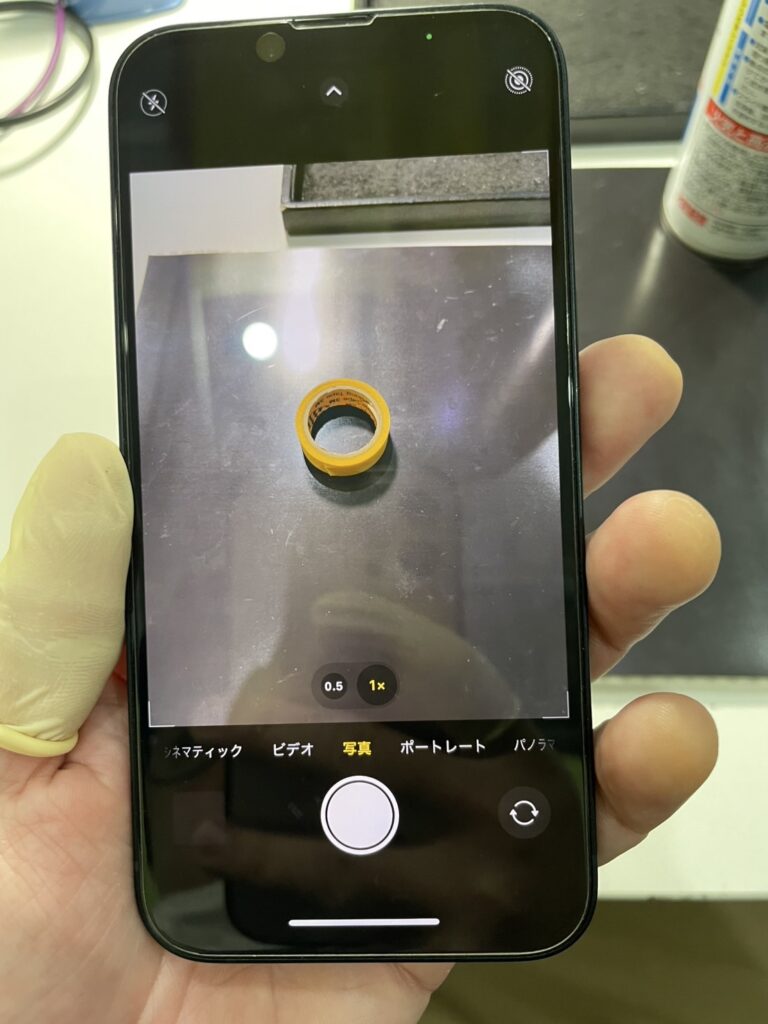 iPhone 14 BLUE 画面・背面ひびあり 128G カメラ使用不可 Apple iPhone