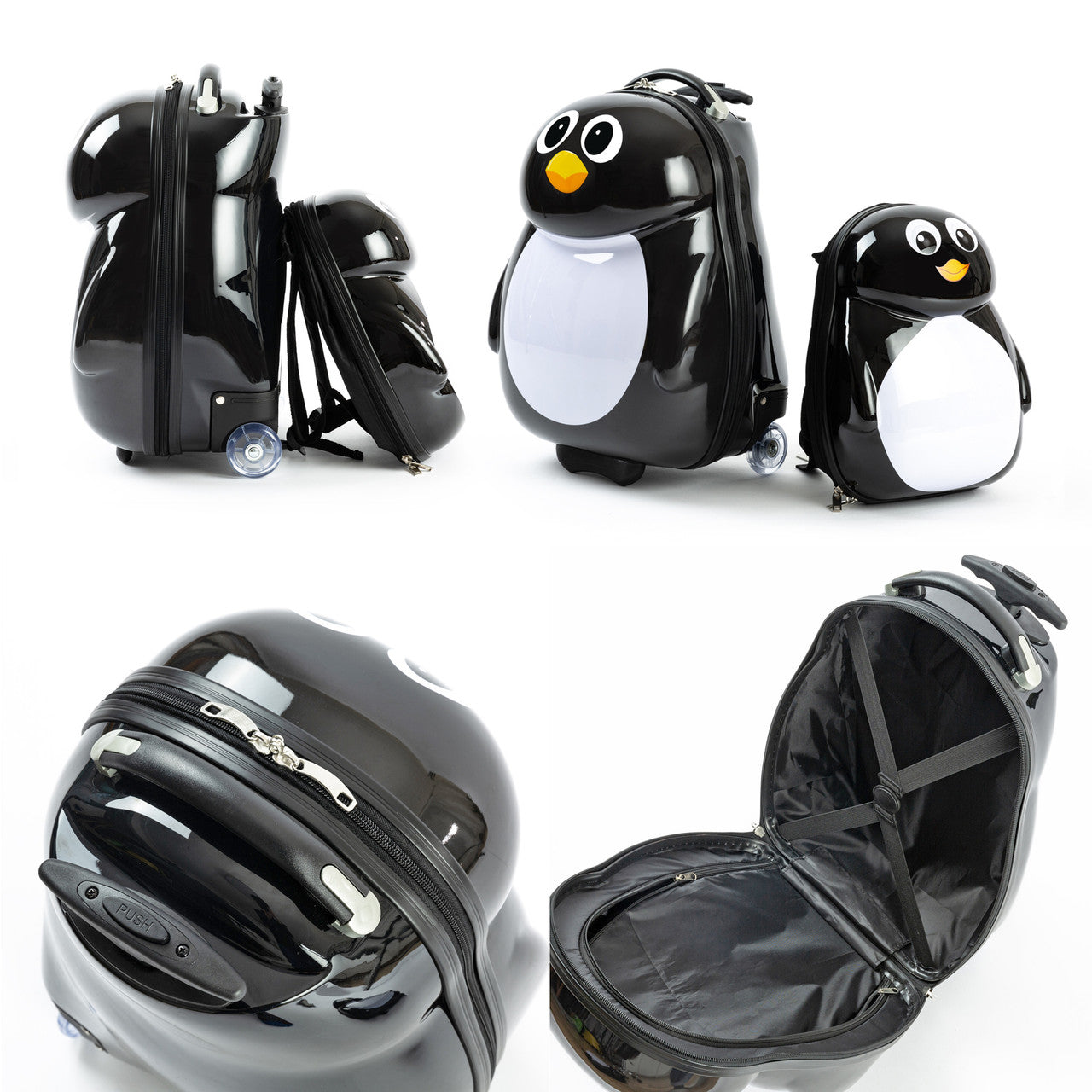 Cuties and Pals Penguin Trolley case and Backpack – Smart Kiz