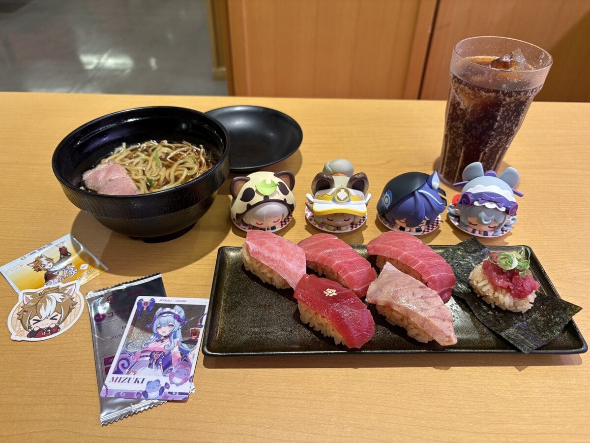 スシローで推し活！原神コラボ限定ピック・カード・フィギュアを一挙