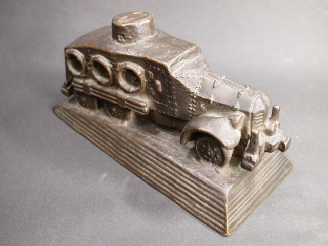 朝倉文夫 ブロンズ像 満州事変記念 九一式広軌牽引車 置物 – smileantiques