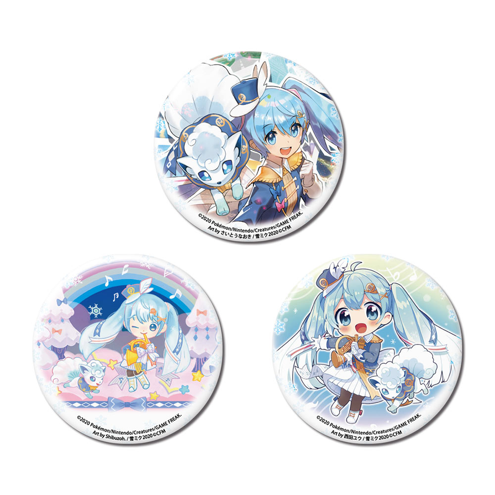 雪ミク2020 缶バッジ グッズ]SNOW MIKU 2020 雪ミク2020 缶バッジ