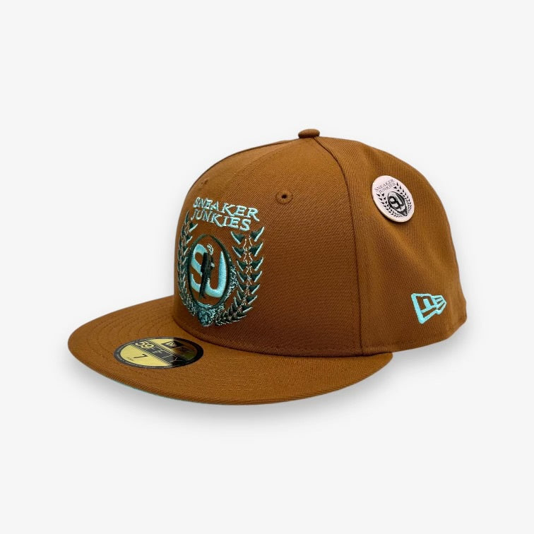New Era X SJ Full Logo Toasted Peanut 5950 – Sneaker Junkies