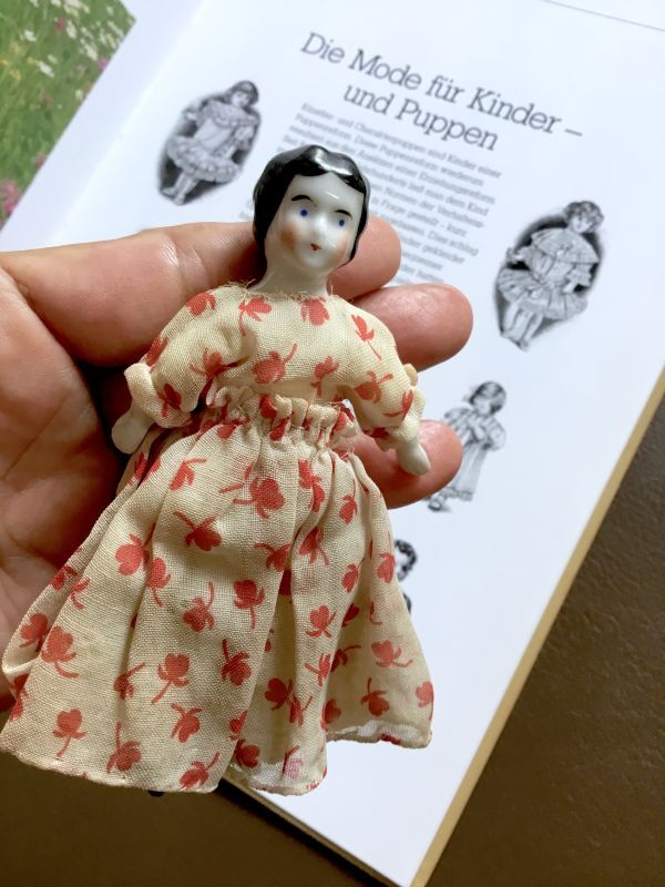 小さなサイズのチャイナヘッドドール 11cm ドールハウス 人形の家