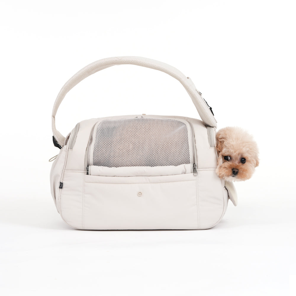 SSOOOK 犬用キャリーバッグ ベージュ Sサイズ(右) SSOOOK 犬用