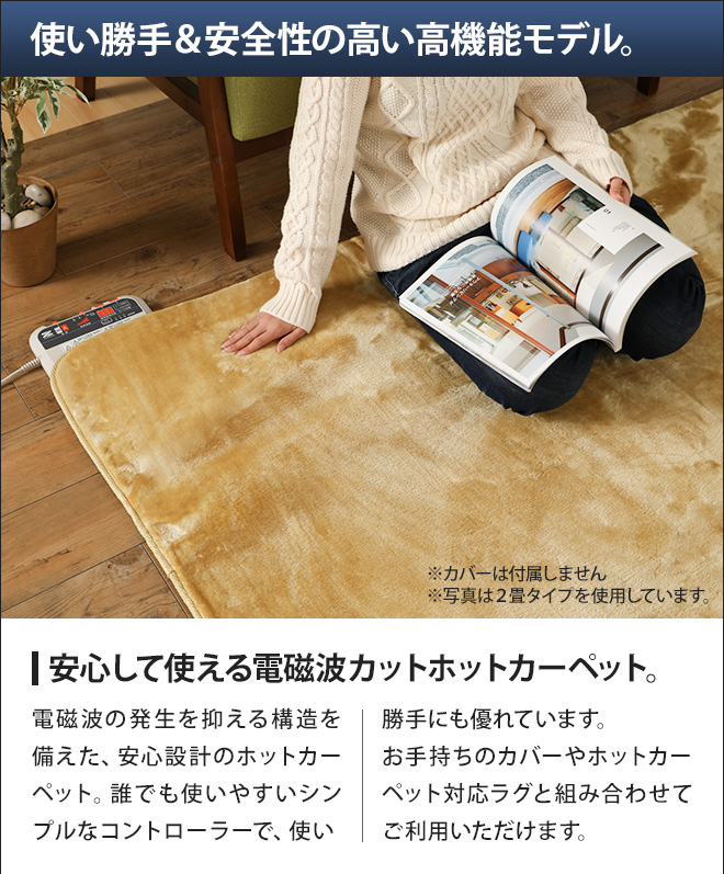 電気ホットカーペット 電磁波カット 1畳用 本体のみ 【選べる豪華特典