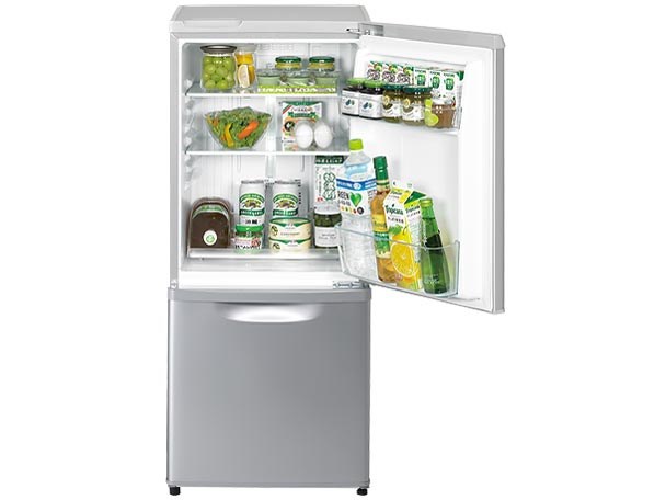 Panasonic 2ドア 冷蔵庫 NR-B149W-S 動作良好 138L カテキン抗菌 脱臭