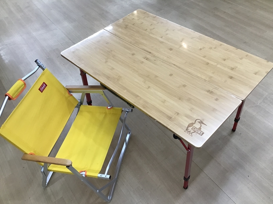 チャムスのバンブーテーブル100が未使用で入荷！[2020.08.01発行