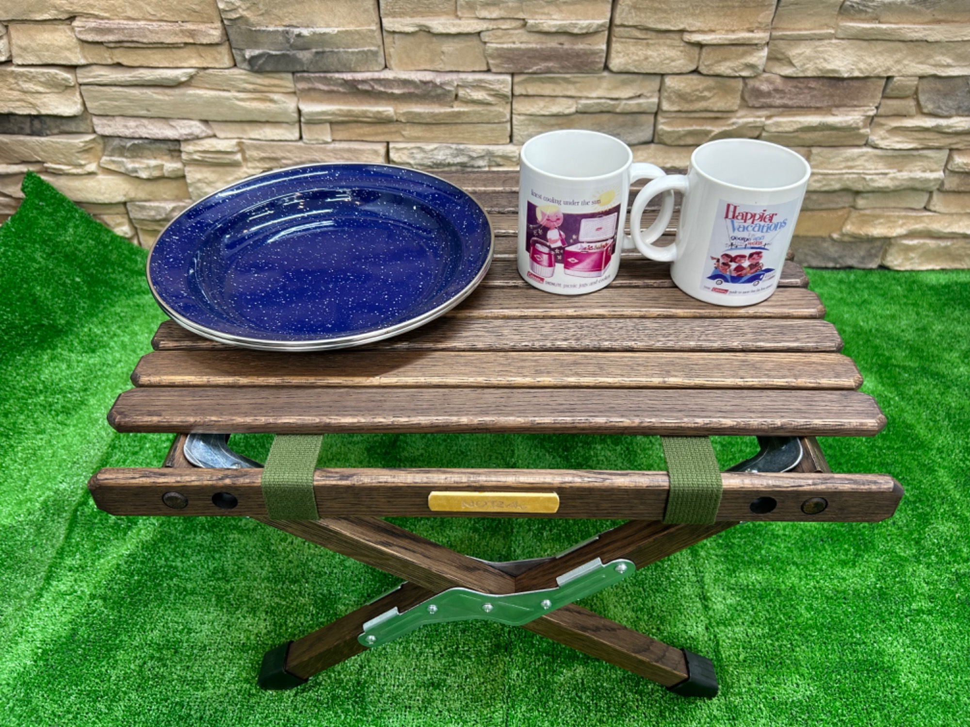 最終値下げ ノラズ サイドテーブル特注品ミリタリー／ウォールナット