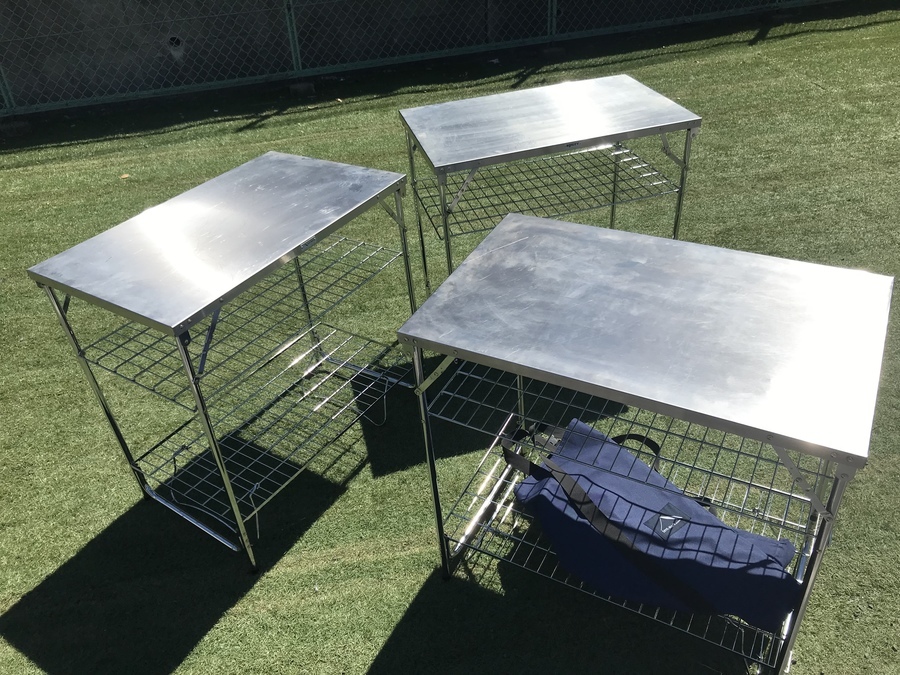 テンマクデザイン×雀屋 ワークテーブルLOW ユニフレーム 焚き火