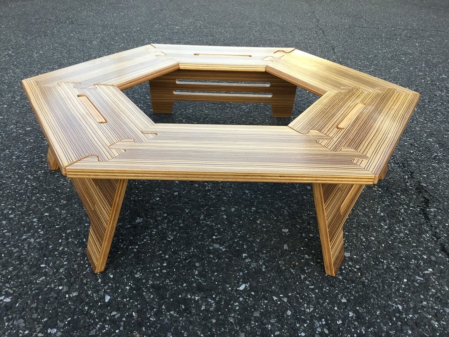 TheArth 六角テーブル ヘキ男 ヘキ子 ヘキサテーブル キャンプ ザース