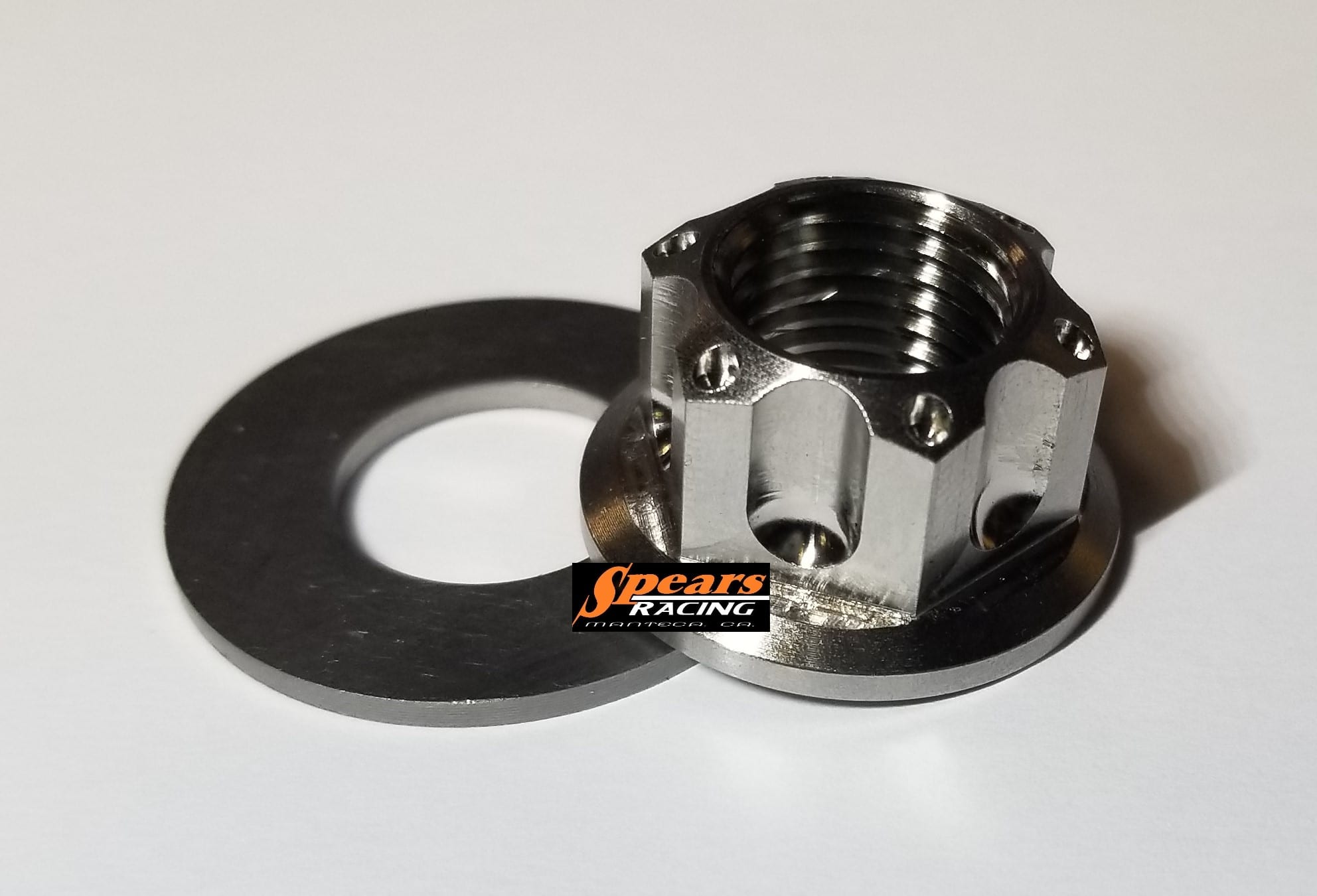 Ninja ZX400RR Titanium Rear Axle Nut Kit Spears Racing