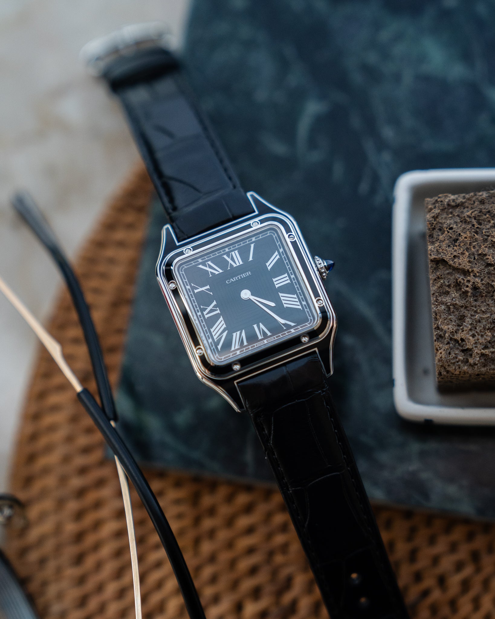 カルティエ サントス デュモン WSSA0046 - ブラックラッカー – Special