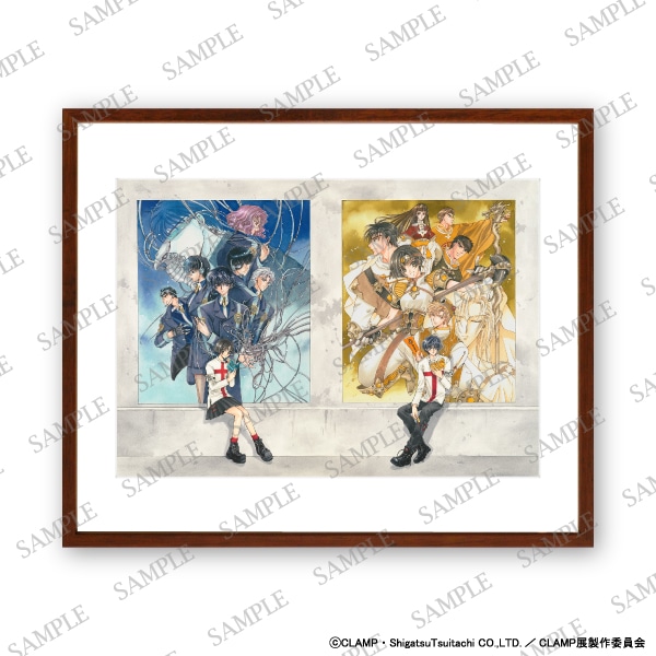 複製原画 CLAMP展 描き下ろし 阿修羅＆さくら 新品】複製原画 CLAMP展